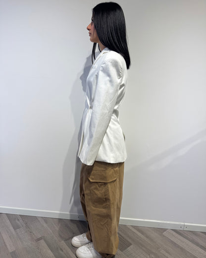 Blazer white 100% cotton