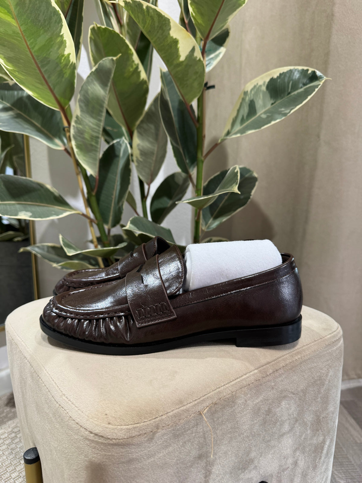 MOCASSINO LOREN MARRONE LUCIDO