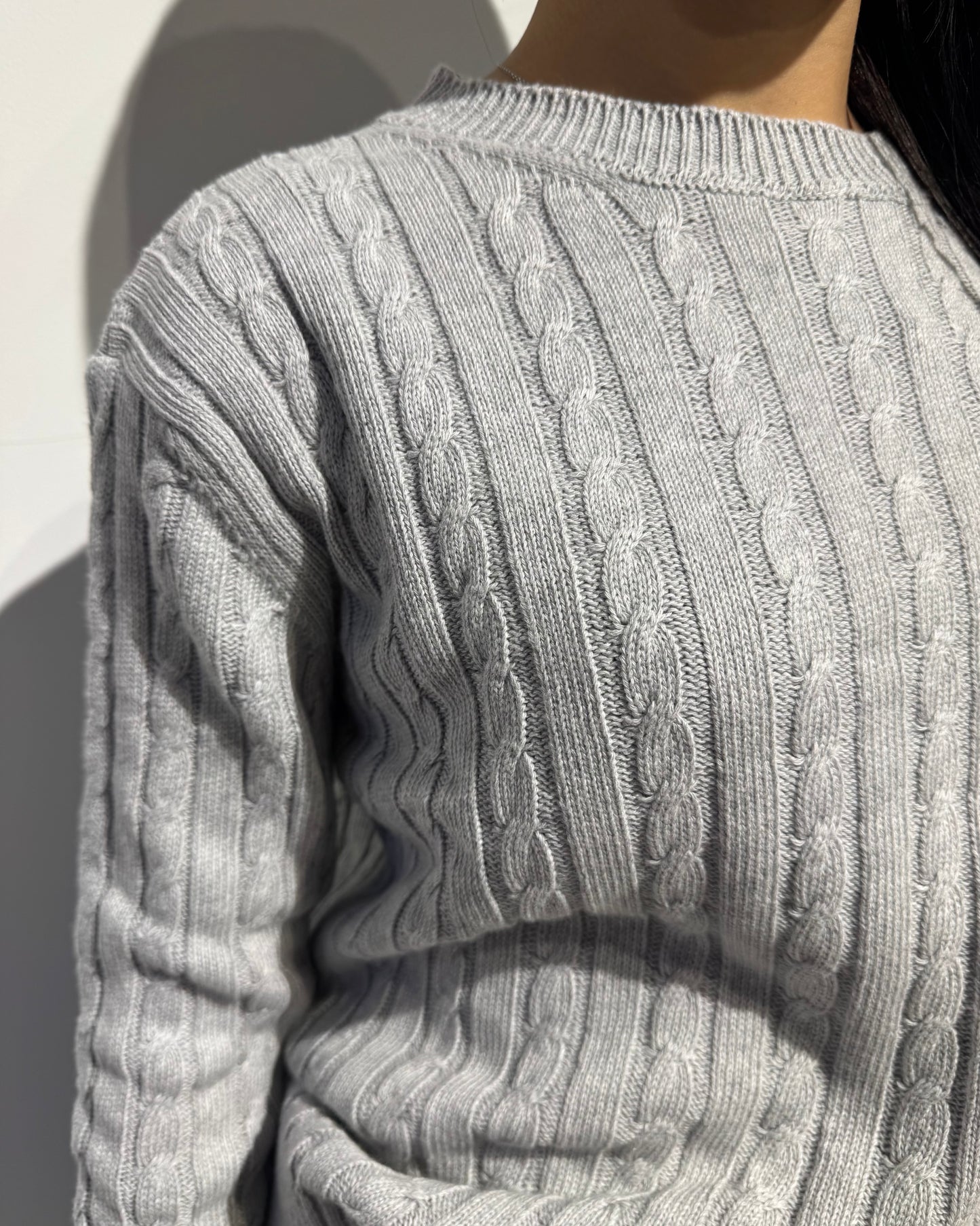 Maglia in cotone treccina