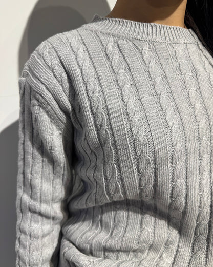 Maglia in cotone treccina