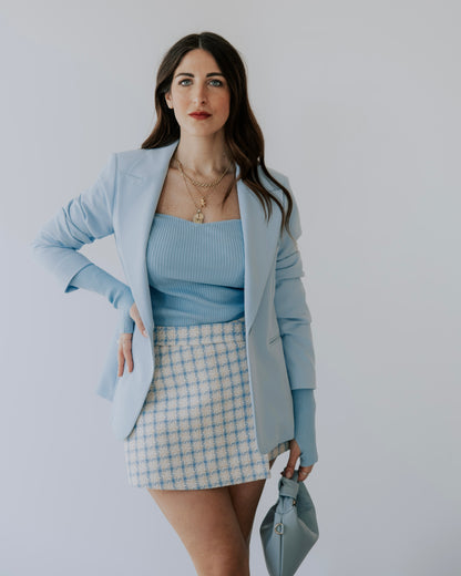 PantaGonna strutturata azzurra