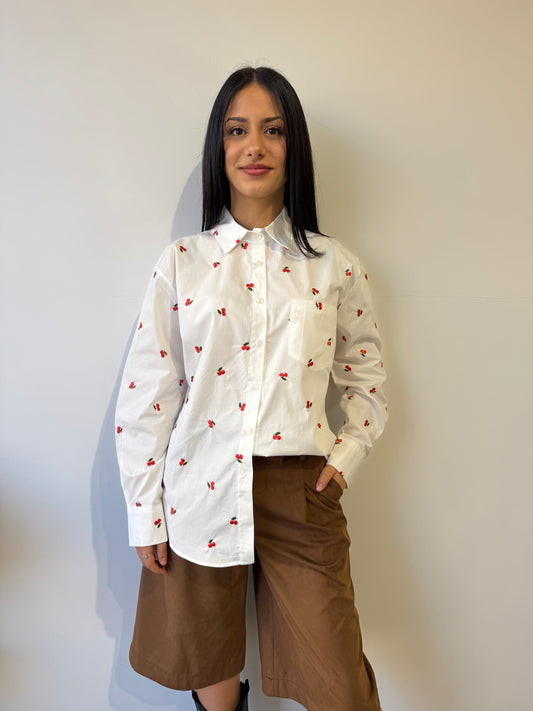 Camicia cherry bianca