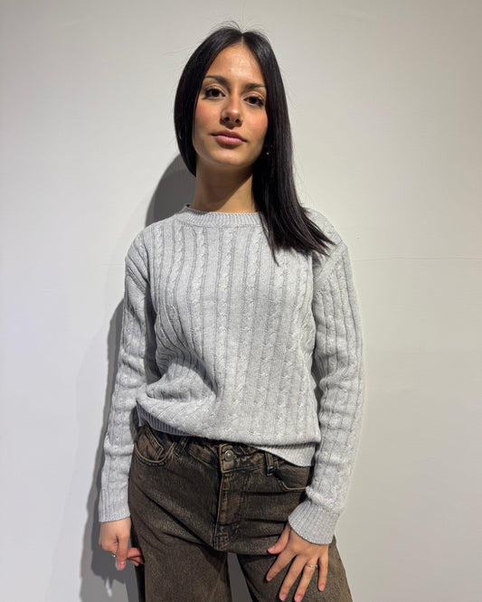 Maglia in cotone treccina