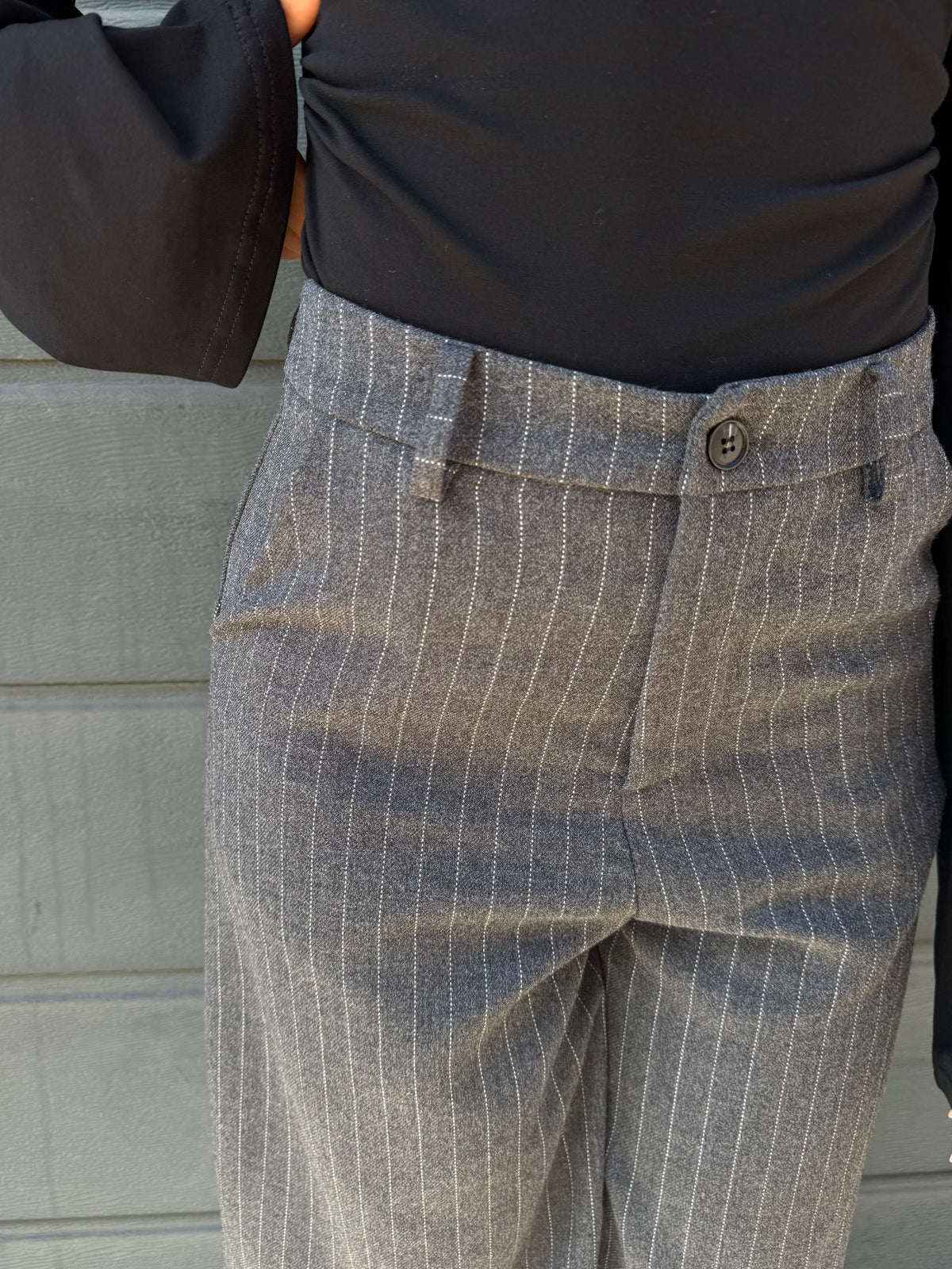BERMUDA TOKIO GESSATO GRIGIO SCURO