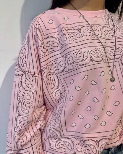 Felpa BANDANA rosa