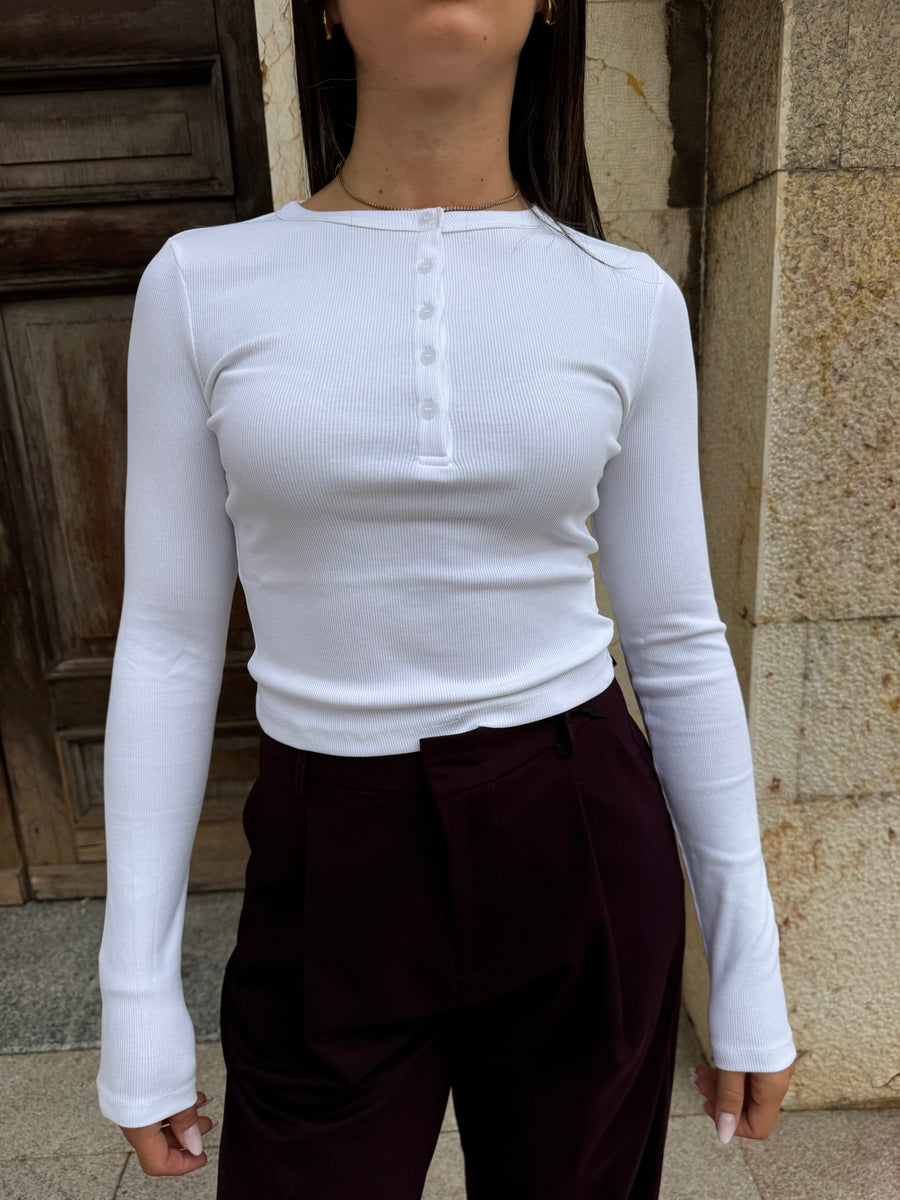 TEE SERAFINA IN COTONE BIANCA