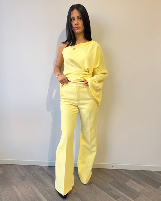 Pantaloni Elegant giallo