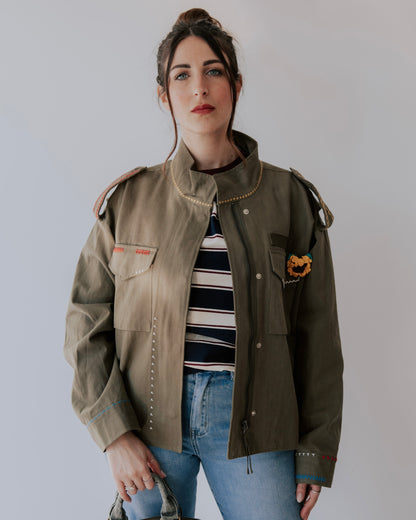 Jacket military rainbow