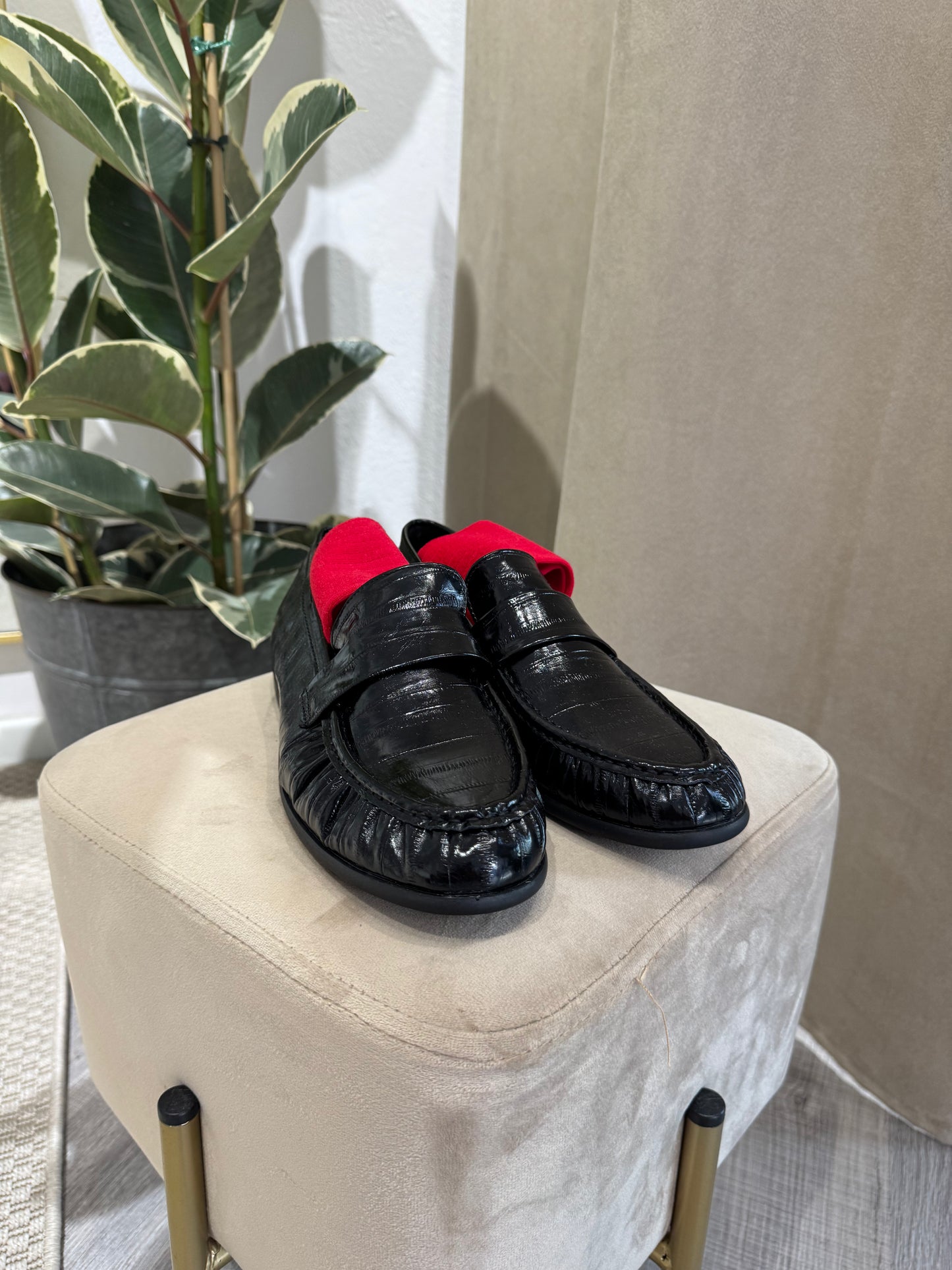 MOCASSINO LORA NERO LUCIDO