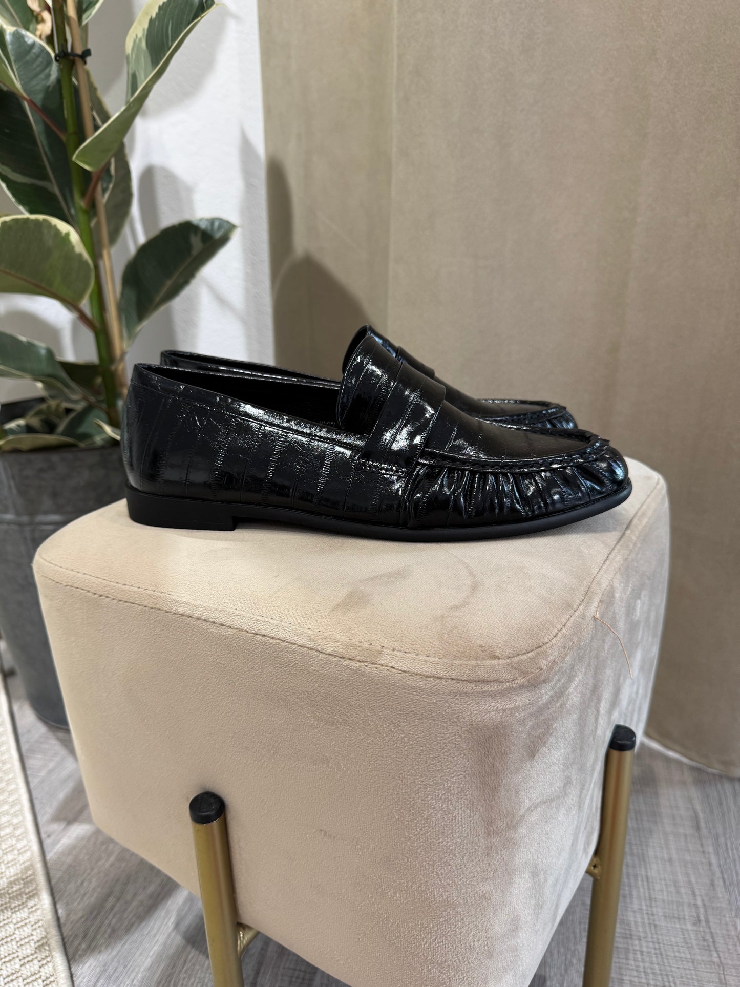 MOCASSINO LORA NERO LUCIDO