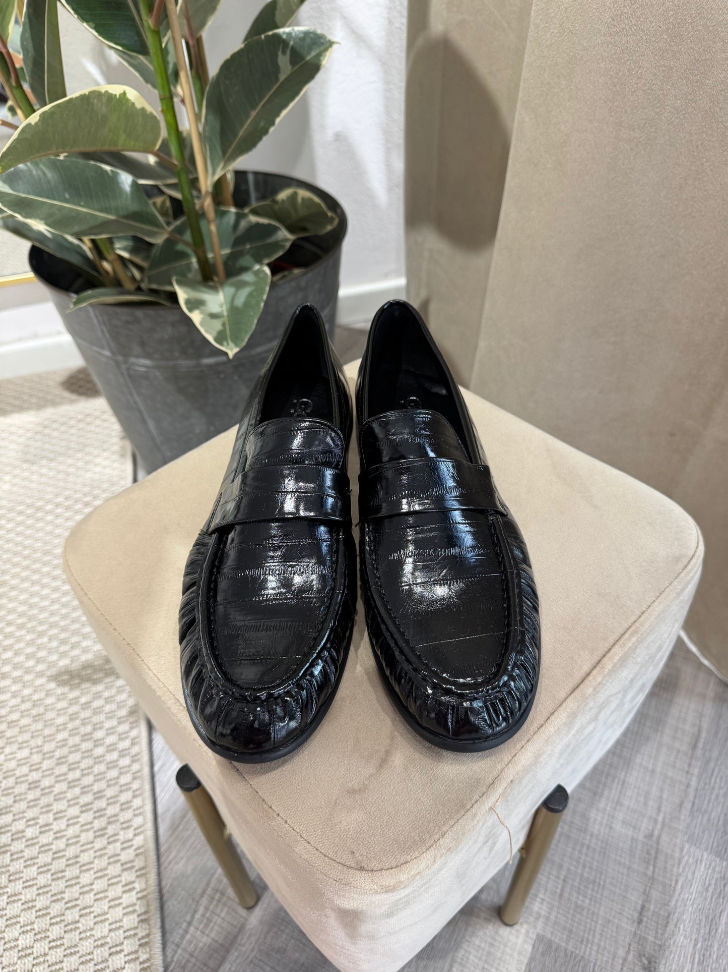 MOCASSINO LORA NERO LUCIDO