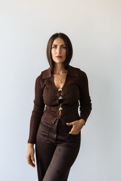 Maglione Gold Botton moro