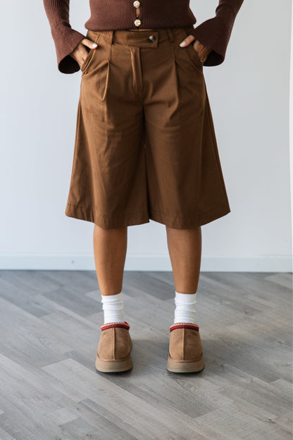 Bermuda Largo Scamosciato