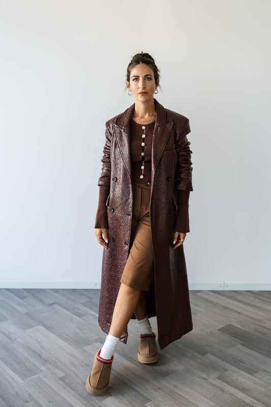 Cappotto Martellato Ecopelle