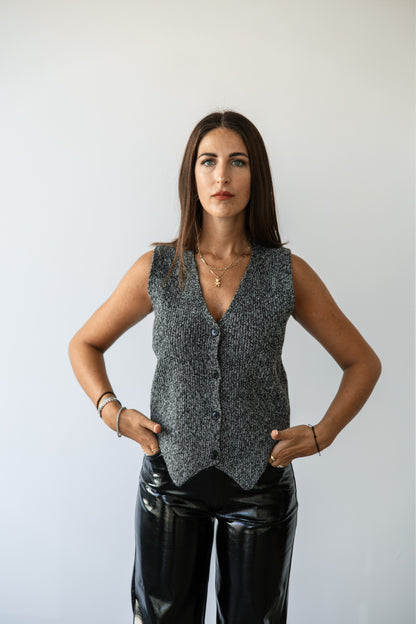 Gilet Melange grigio