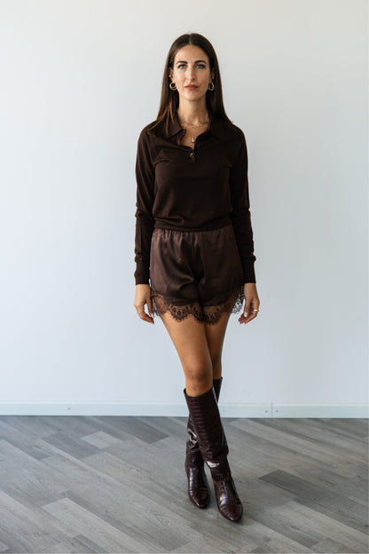 Pantaloncino Eclipse marrone