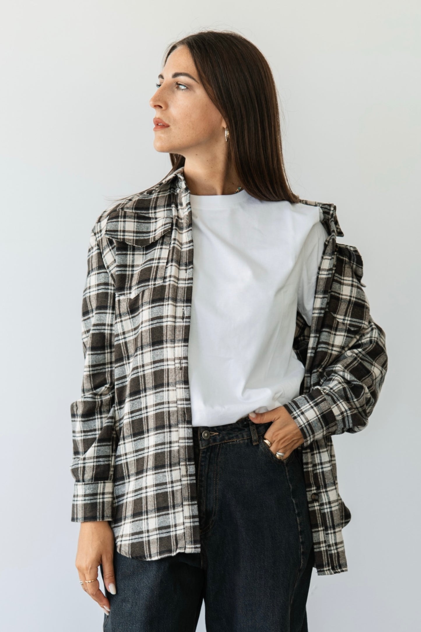 Camicia quadri boscaiola brown