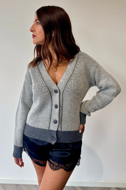 Cardigan Grigio silver