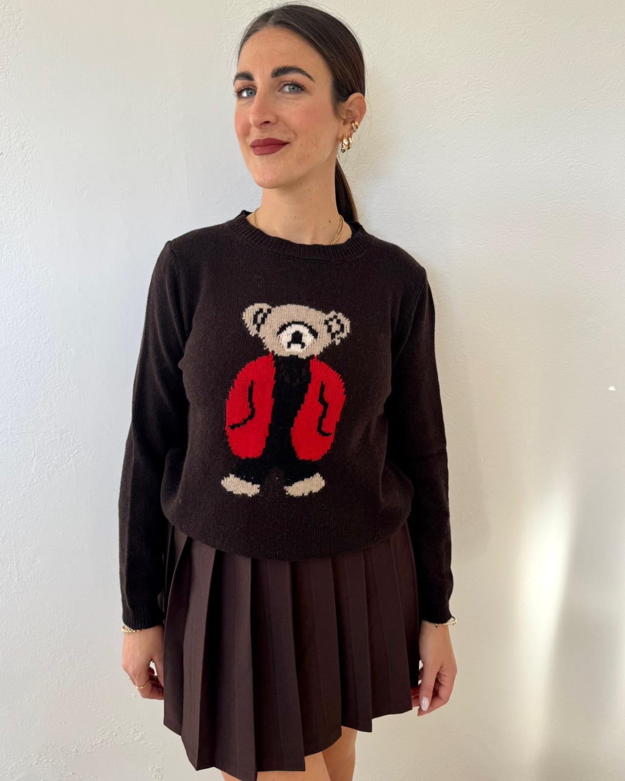 Maglioncino Bears Marrone