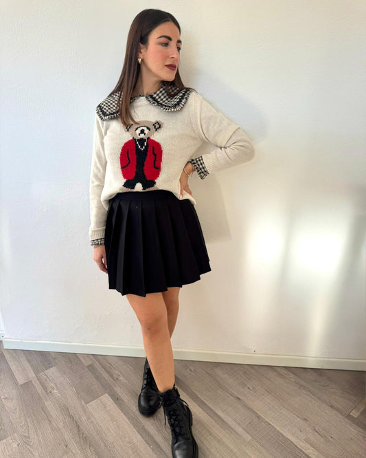 Maglioncino Bears Bianco