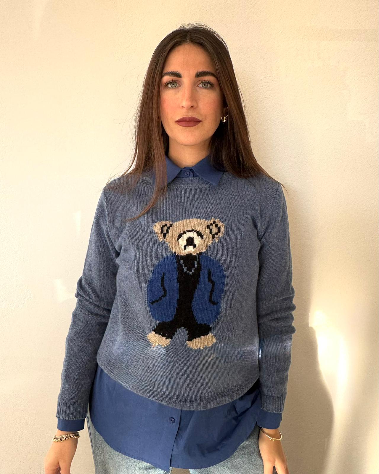 Maglioncino Bears Azzurro