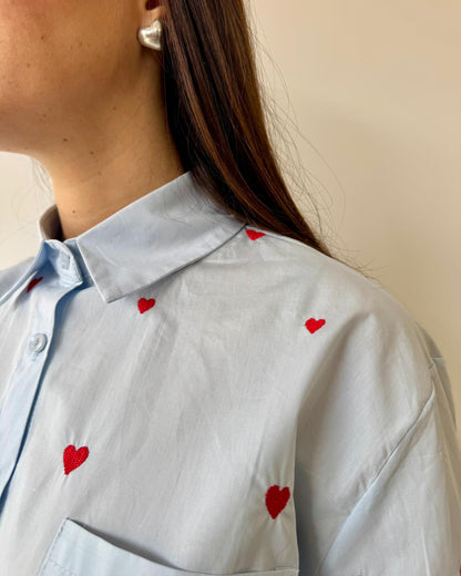 Camicia Cuoriciosa Azzurra