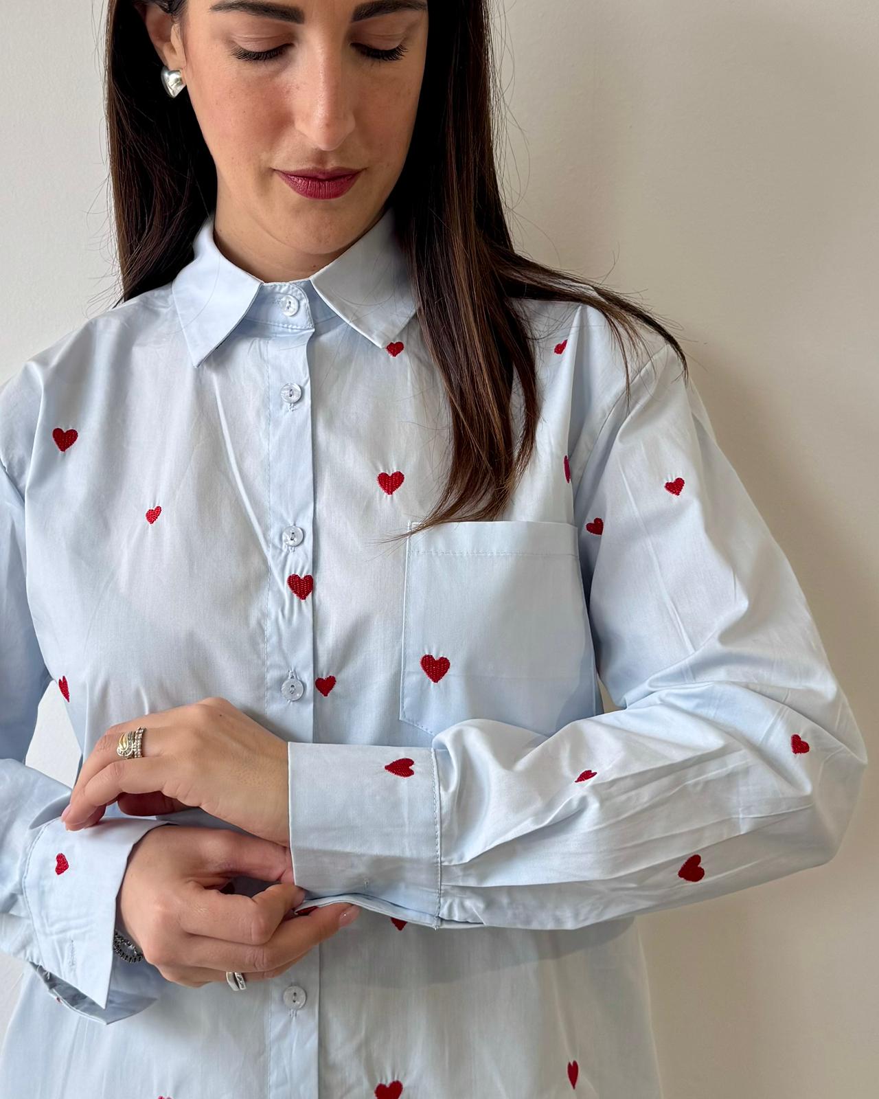 Camicia Cuoriciosa Azzurra