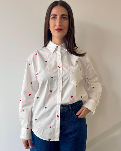 Camicia Cuoriciosa Bianca