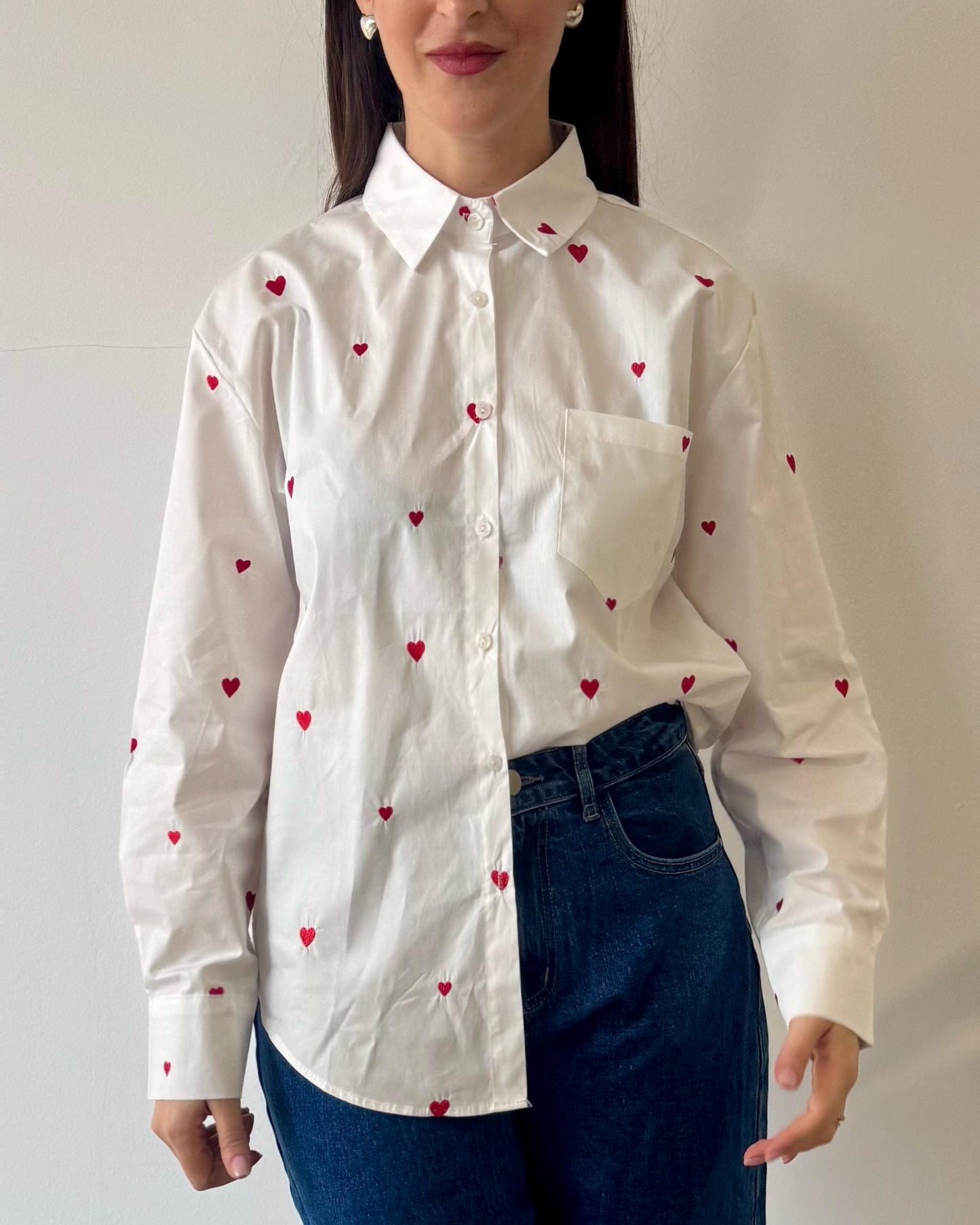 Camicia Cuoriciosa Bianca