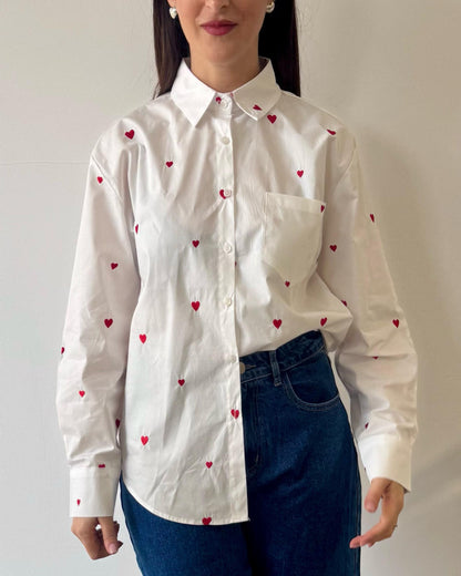Camicia Cuoriciosa Bianca