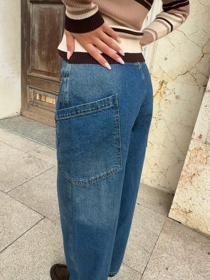 JEANS SIBILLA CON TASCHE LATERALI